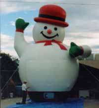 globo publicitario - hombre de nieve - snowman advertising inflatables